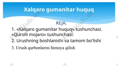xalqaro humanitar huquq — PPTX