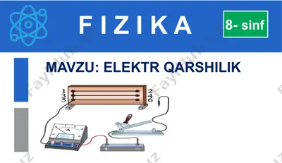 elektr qarshilik haqida tushuncha — PPTX