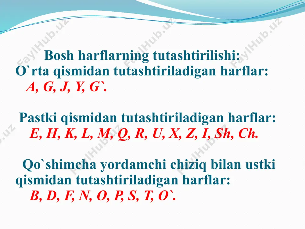 bosh harflar va ularning yozilishi - Page 4