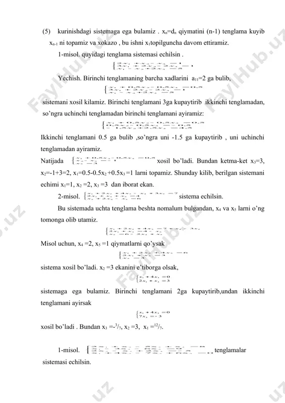 ikkinchi vа uchinchi tаrtibli dеtеrmеnаntlаr vа ulаrning хоssаlаri - Page 5