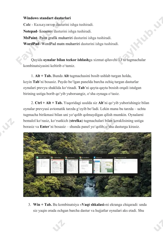 windows operatsion tizimida ishlash asoslari - Page 5