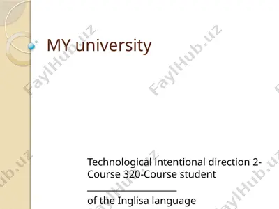 termez state university — PPTX