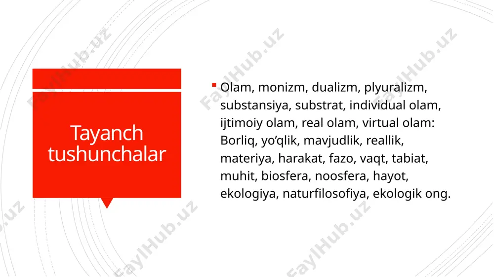 ’qligini ko’rsatadi. masalan, stol bor, yomg’ir yo’q, miya bor, g’oyalar yo’q va h.k borliq» kategoriyasi lalsala paydo bo’lishi bilan shakllangan va izchil nazariy qiziqish predmetiga aylangan bo’lsada, dunyo haqida odamlar ancha oldinroq fikr yurita boshlaganlar va bu tasavvurlar ko’p sonli afsonalar va miflarda bizgacha etib kelgan. hozirgi zamon falsafiy adabiyotlarida “borliq” tushunchasini tor va keng ma’noda qo’llash hollariga duch kelamiz. tor ma’noda “borliq” ongga bog’liq bo’lmagan ob’ektiv olam, keng ma’noda bu barcha mavjud narsalardir. borliq muammosini falsafiy anglab etishga ilk urinishlar miloddan avvalgi birinchi ming yillikda vujudga kelgan qadimgi hind va qadimgi xitoy falsafalaridayoq kuzatiladi “rigveda”da aytilishicha, olamning paydo bo’lishida “asat”deb ataluvchi ibtido bosh rolni o’ynagan. “asat” imkoniy borliq, ya’m “yo’qlık” demakdir. “asat” asta-sekin “sat”(“mavjudlik”)ka aylangan. qadimgi xitoyda keng tarqalgan daosizmning asoschisi lao-tszining fikricha, “borliq” asosida “dao” yotadi. u “tsi” elementi bilan birgalikda hayot negizini tashkil etadi. sharq donishmandlari kabi, antik mutafakkirlarni ham borliqning manbalari qiziqtirgan. qadimgi yunon falsalasi vujudga …