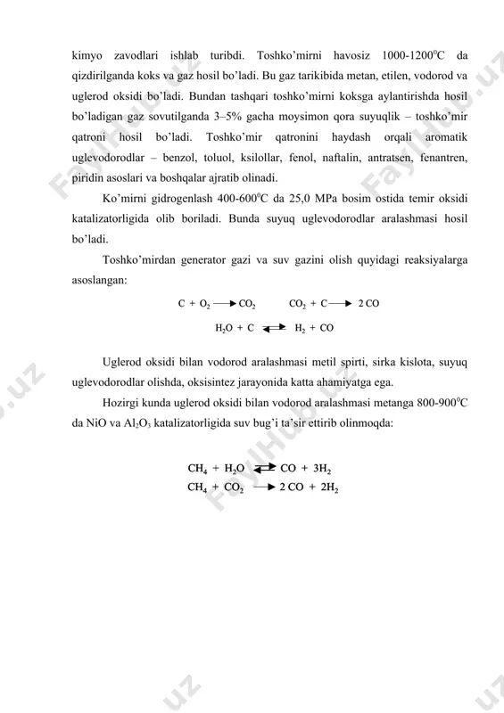 organik birikmalarning xom ashyo manbalari - Page 4