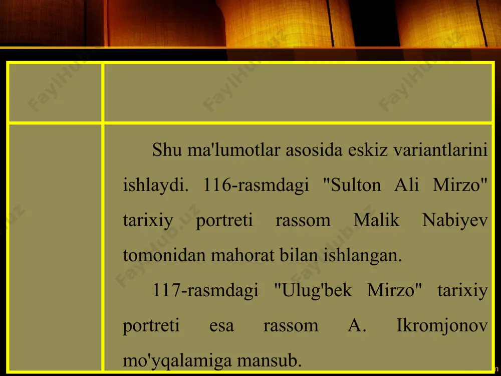 tarixiy mavzuda portret ishlash 6-sinf - Page 4