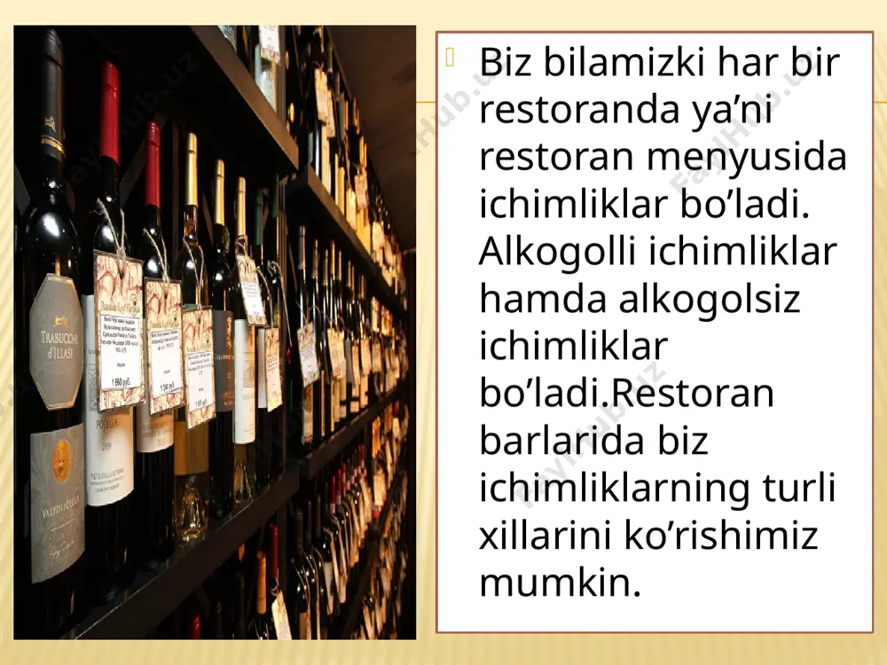 restoranda spirtli va spirtsiz ichimliklar - Page 2
