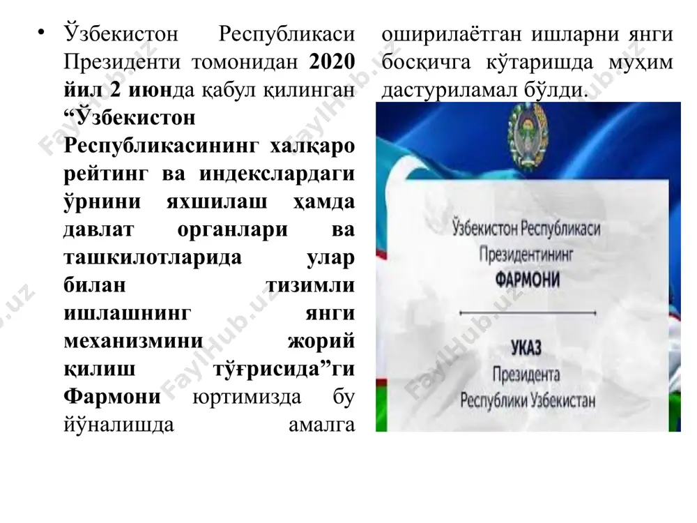 o‘zbekiston respublikasining xalqaro reyting va indekslardagi o‘rni va nufozini ortib borishi - Page 4