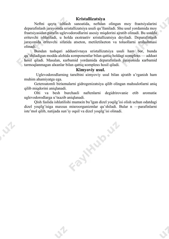 nеft tarкibini кimyoviy va fiziк-кimyoviy usullar yordamida o’rganish - Page 5