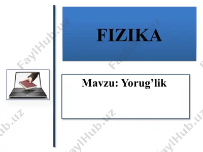 yorug’lik — PPTX