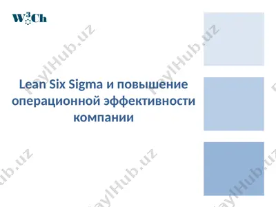 lean six sigma — PPTX