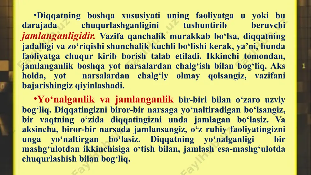 ychieva s.m. “yosh va pedagogik psixologiya” t. tdpu, 2009 . 3. safayev n.s., mirashirova n.a., odilova n.g. “umumiy psixologiya nazariyasi va amaliyoti”:– t.: nizomiy nomidagi tdpu, 2013. 4. xaydarov f.i., xalilova n. “umumiy psixologiya”. t.: “fan va texnologiyalar” markazining bosmaxonasi : 2009. 5. югай а.x., mираширова . н.а. «oбщая психология» t. тгпу, 2014. e’tiboringiz uchun rahmat image2.jpg image3.jpg image4.jpg image1.jpg /docprops/thumbnail.jpeg