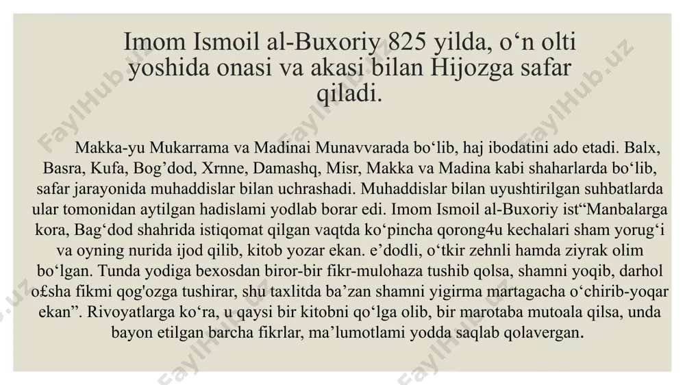 imom al-buxoriyning pedagogik g’oyalari - Page 5