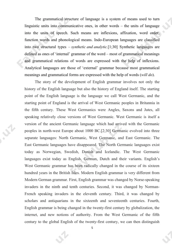 ing the order of our words. grammarians call shape changing morphology. we can take a word ‘dog’ and change its shape by adding an ‘s’ to produce the word ‘dogs’. grammarians call order changing syntax. we can say ‘the dog bit the man’ or ‘the man bit the dog’. morphology and syntax together make up what we call grammar, and we can see, at once, that small changes in grammar can result in large changes in meaning. grammar is then a demonstration of the complexity of the human mind; it is something that evolved as we evolved; it is a product of nature not of culture. that is why english grammar is no better and no worse than sanskrit grammar. so what are the basic features of english grammar? i am going to answer that question historically, and i will take as my starting date the state of english grammar …