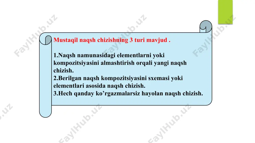 dekorativ rasm vauning xususiyatlari - Page 4