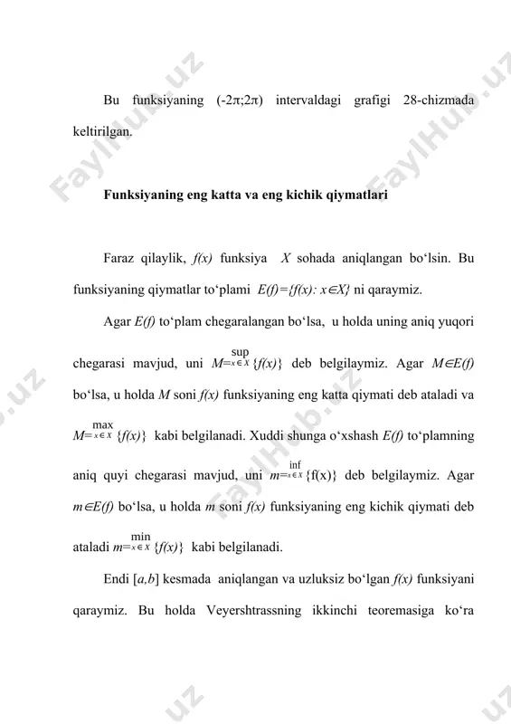 ikkinchi tartibli hosila yordamida funksiyani ekstremumga tekshirish - Page 5