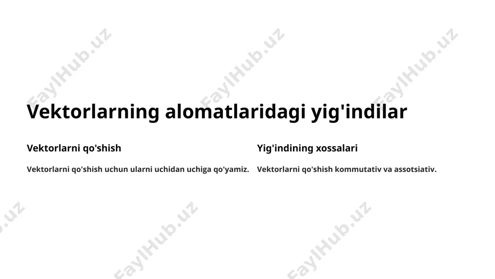 vektorlar. vektorlar ustida chiziqli amallar - Page 3