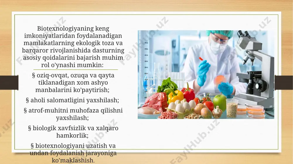 oziq-ovqat biotexnologiyasi rivojlanishdagi zamonaviy yo’nalishlar 2 - Page 4