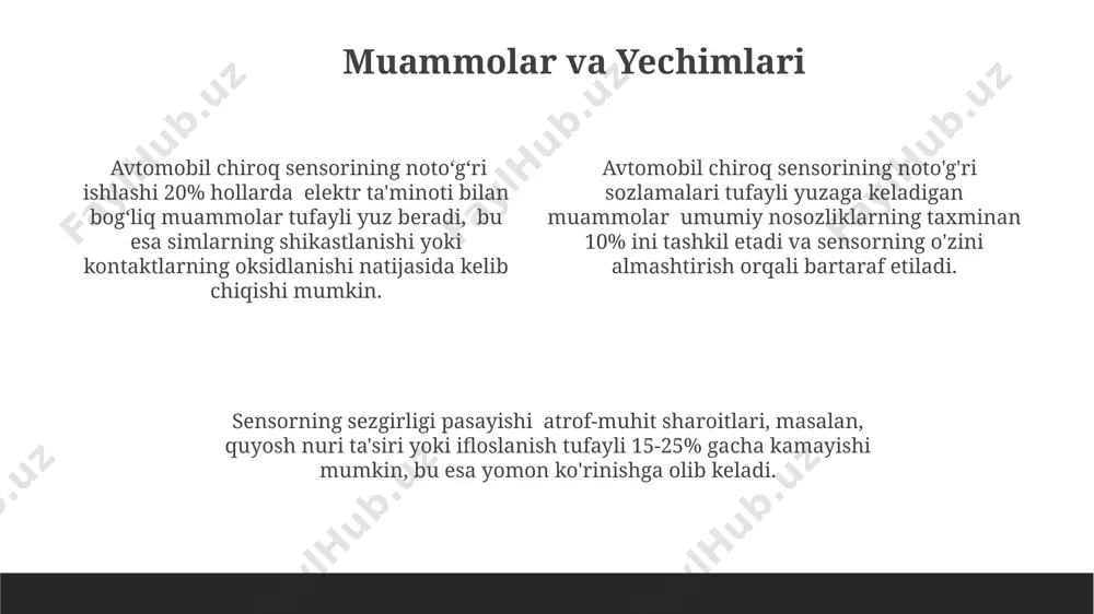avtomobil yorug'lik sensori - Page 4