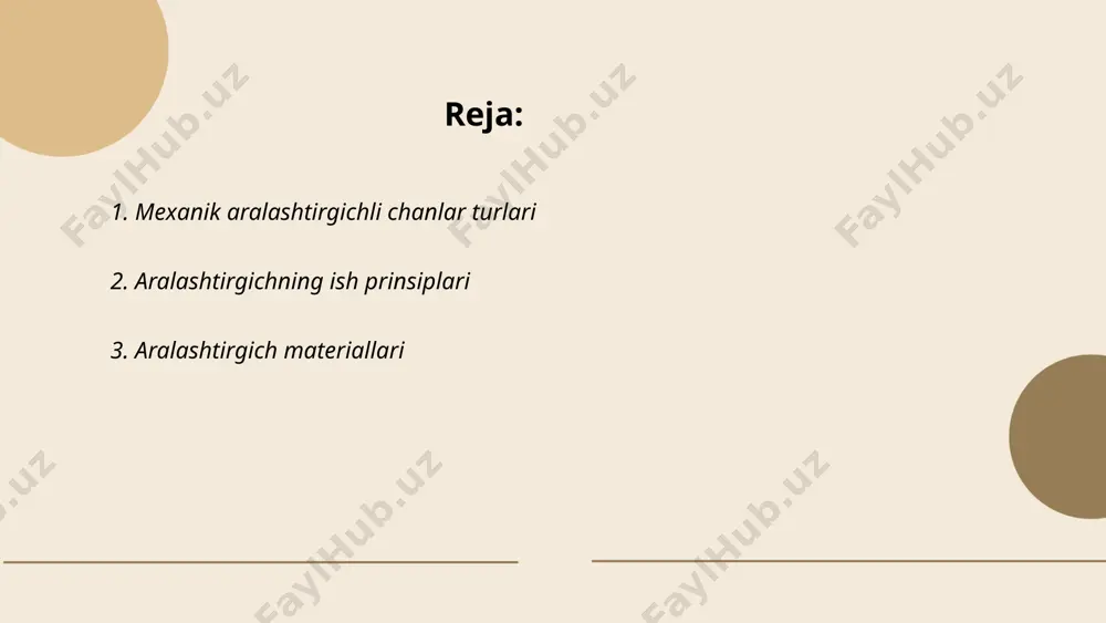 gacha bo'ladi. suv-beton aralashmasi nisbatlari beton sifatini belgilaydi, odatda 0,4 dan 0,6 gacha. aralashtirishda plastiklashtiruvchi qo'shimchalar qattiqlashish vaqtini qisqartirishi mumkin. odatda 1 kubometr beton uchun 350 kg tsement, 700 kg qum, 1200 kg shag'al va taxminan 150 litr suv talab qilinadi. maqsadga qarab, qo'shimcha sifatida kimyoviy moddalar qo'shilishi mumkin. ... t.me/slaydai_bot 4. aralashtirgichning samaradorligi aralashtirgichning samaradorligi odatda uning energiya sarfi, aylanish tezligi va mikserning hajmiga bog‘liq. samaradorlik ko‘rsatkichi ko‘pincha foizda ifodalanadi. masalan, 1000 litr sig‘imli aralashtirgichda samaradorlik 90% bo‘lsa, bu aralashtirgich 900 litrni samarali aralashtira oladi. odatda, aralashtirgichlar 1.5 dan 5 kvt.gacha elekt quvvatini sarflaydi. samaradorlikka material xususiyatlari, aralashtiriladigan modda turi va aralashtirish tezligi ham ta'sir qiladi. misol uchun, qattiq moddalarni suyuqlikda bir xil taqsimlash uchun yuqori aylanish tezligi talab qilinishi mumkin, bu esa energiya sarfini oshiradi. ... t.me/slaydai_bot aralashtirgichlar turli o'lcham va quvvatlarda taqdim etiladi. ularning hajmi odatda 1 dan 20 litr gacha bo'lishi mumkin. quvvatlari 250 dan 2000 …