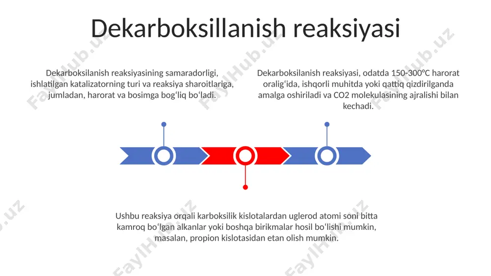 larga ega. naftalin-2-karboksilik kislota (β-naftaling kislotasi) kabi ko'p halqali aromatik karboksilik kislotalar polimerlar va bo'yoqlarda qo'llaniladi, ularning molekulyar tuzilishi murakkabdir. aromatik karboksilik kislotalarning eng oddiy vakili benzoik kislota bo'lib, u o'zining molekulyar massasi 122 g/mol va erish nuqtasi 122.4 °c ga ega. amid hosil bo'lishi karboksilik kislotalarning amidlarga aylanish reaksiyasi, odatda, issiqlik yoki dehidratlovchi vositalar, masalan, p₂o₅ yoki socl₂ qoʻshilishi bilan katalizlanadi, bu reaksiya tezligini oshiradi va hosil boʻlish samaradorligini yaxshilaydi. amid hosil boʻlish reaksiyasi, karboksilik kislotaning karboksil guruhi (-cooh) bilan ammiak (nh₃) yoki aminlar (r-nh₂) oʻrtasidagi reaksiya natijasida suv molekulasi (h₂o) ajralib chiqishi bilan sodir boʻladi va amid hosil qiladi. amid hosil boʻlish jarayonida, bir molekula suv ajralib chiqishi bilan birga, karboksilik kislota va amin yoki ammiak o'rtasida amid bog'lanishi (-conh-) hosil boʻladi, bu bog'lanish nisbatan kuchli kovalent bog' hisoblanadi. karbon kislotalarining kislotalilik kuchi karboksil guruhidagi (-cooh) elektron tortish ta'siriga bog'liq bo'lib, elektronegativ guruhlarning mavjudligi kislotalilikni oshiradi. to'yingan yog' …