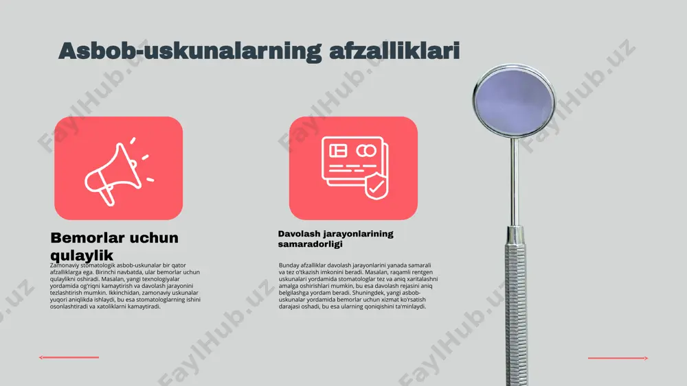 nsultatsiyalar bemorlar uchun yangi imkoniyatlar yaratadi. kelajakda texnologiyalarning roli kelajakda, sun'iy intellekt va robototexnika stomatologiya amaliyotida muhim rol o'ynashi kutilmoqda, bu esa bemorlar uchun yanada sifatli xizmatlarni taqdim etadi. kelajakdagi stomatologiya: ko'rinishlar kelajakdagi stomatologiya, innovatsion texnologiyalarning ta'siri ostida, ko'plab o'zgarishlarga duch kelmoqda. sun'iy intellekt, 3d bosib chiqarish va telemeditsina kabi yangi texnologiyalar stomatologiya amaliyotlarini yanada samarali va qulay qiladi. o'tgan yillarda stomatologlar ko'proq raqamli vositalardan foydalanishni boshladilar, bu esa bemorlarning davolanish jarayonini tezlashtirishga yordam bermoqda. innovativ yondashuvlar, masalan, raqamli diagnostika va masofaviy konsultatsiyalar bemorlar uchun qulay dasturlarni taqdim etadi. bunday texnologiyalar stomatologlar uchun ham, bemorlar uchun ham vaqtni tejash va xizmat ko'rsatish sifatini oshirish imkoniyatini yaratadi. ta'lim va kasbiy tayyorgarlik sohasida ham o'zgarishlar mavjud. kelajakda stomatologiya talabalari zamonaviy texnologiyalarni o'zlashtirishga ko'proq e'tibor berishlari kerak, chunki bu ularga kasbda muvaffaqiyat qozonishlariga yordam beradi. shuningdek, o'qituvchilar o'z darslarida yangi texnologiyalarni faol qo'llashlari zarur. kelajakdagi stomatologiya: ko'rinishlar photo by quang tri nguyen on …