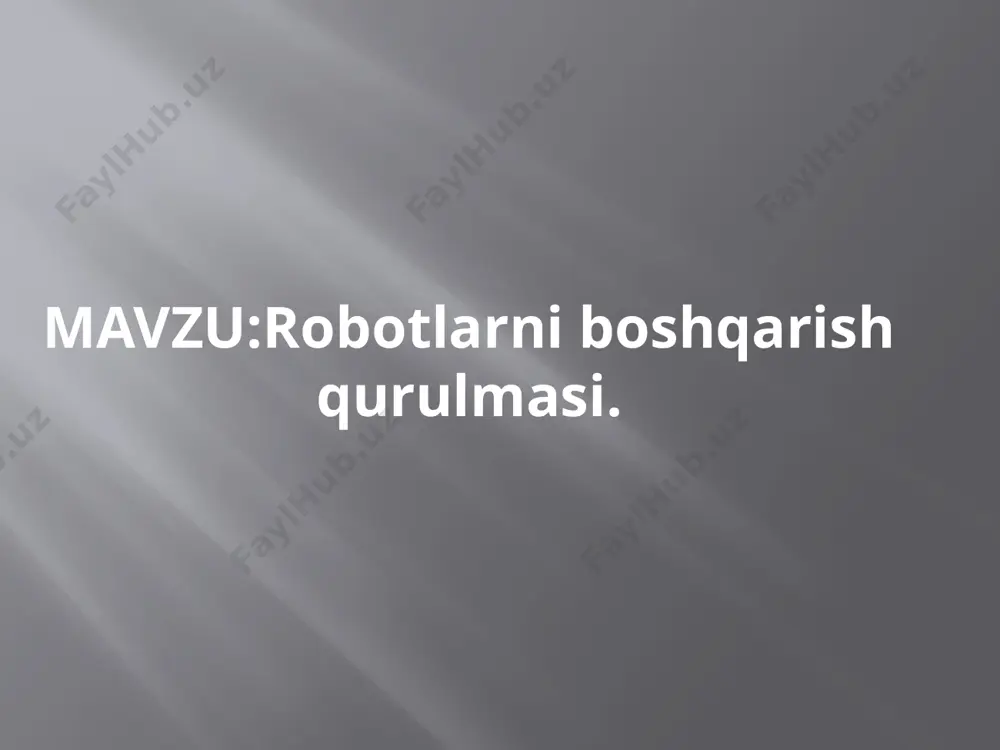 raqamli va dastiriy boshqarish fani taqdimoti - Page 2