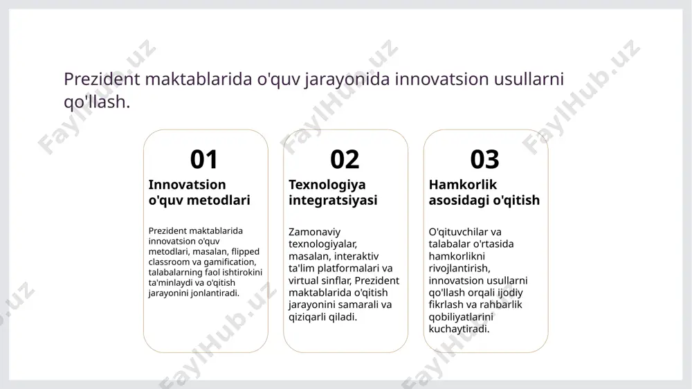 prezident maktablarida va ijodiy maktablarda ta'lim mazmuni - Page 5