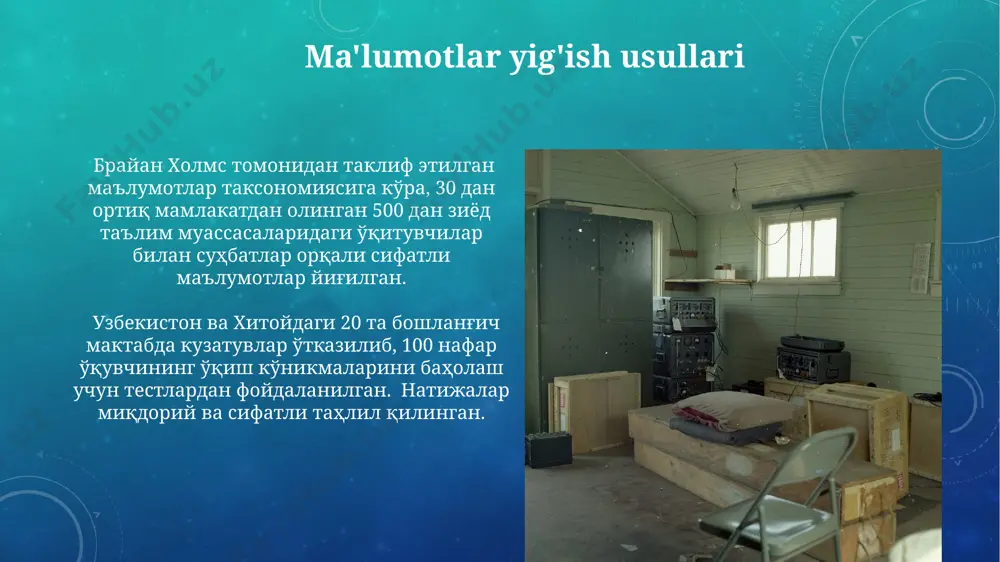 komparativistik pedagogikada tadqiqotlar tipologiyasi - Page 5