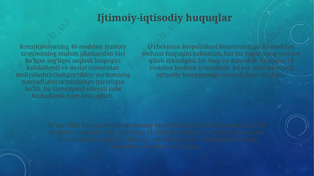 konstitutsiyada inson huquqlariga oid muhim kafolatlar - Page 5
