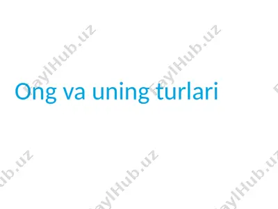ong va uning turlari — PPTX