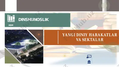 yangi diniy harakatlar va sektalar — PDF