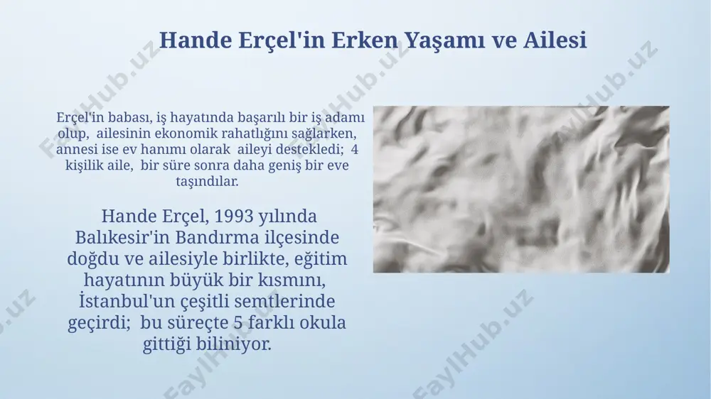 hande erçel hayoti va faoliyatiga oid taqdimot - Page 5