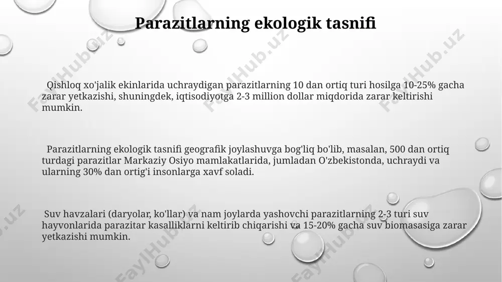 parazit organizmlar klasifikatsiyasi - Page 3