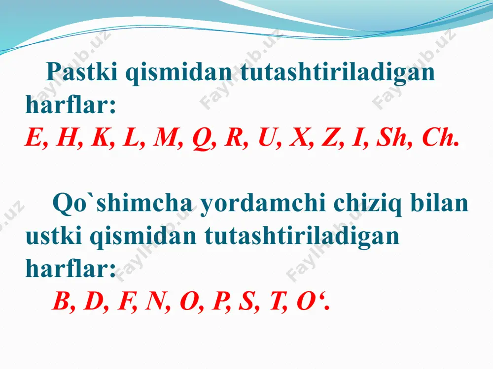 bosh harflar va ularning yozilishi - Page 5
