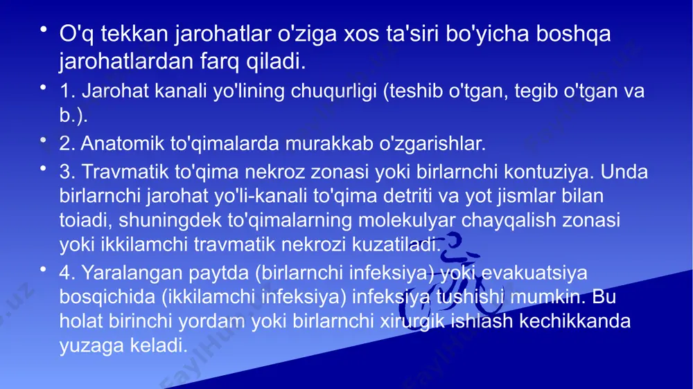 o'q otar qurollardan jarohatlanish - Page 5