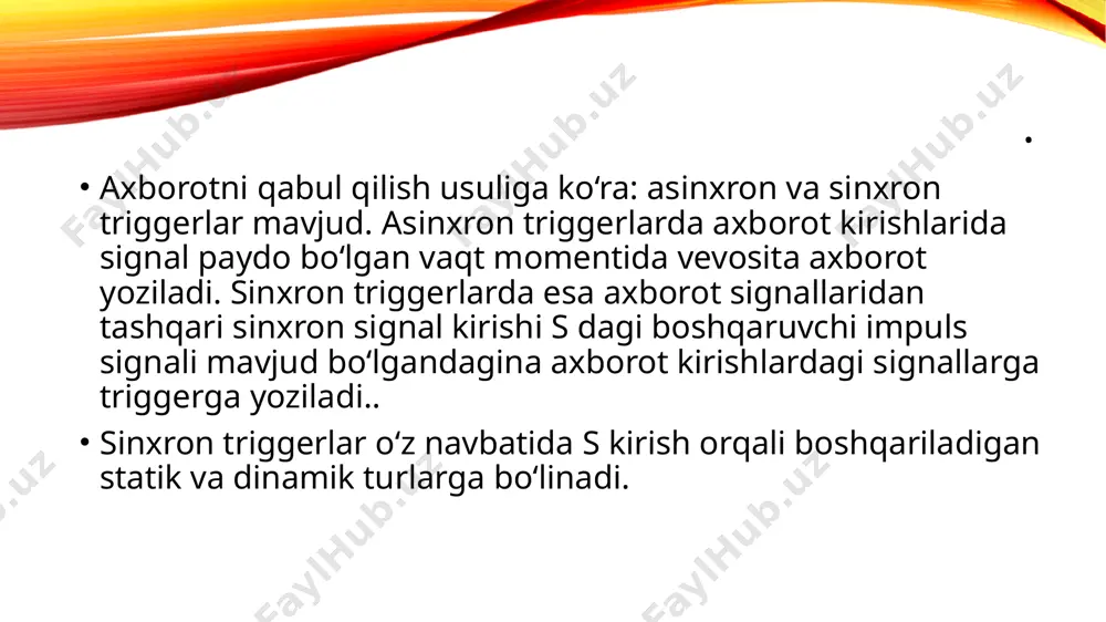 triggerlarning turlari va ularning ishlash prinsiplari - Page 4