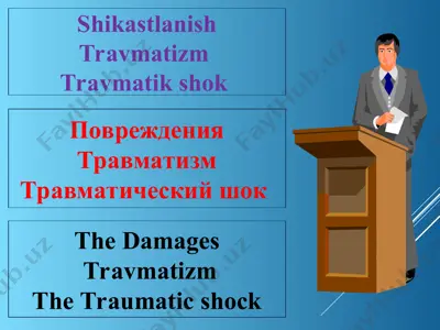 shikastlanish travmatizm — PPT