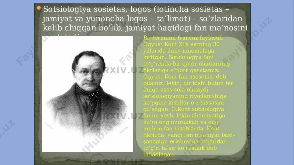 ogyust kont hayoti va ijodi - Page 2