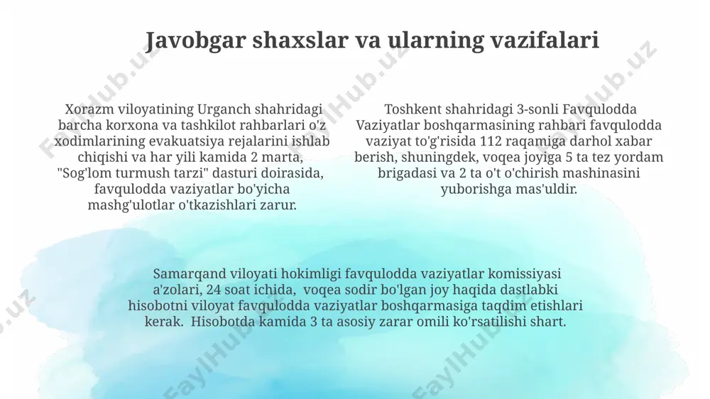 favqulotta vaziyatdan keyingi hisobotlar - Page 4