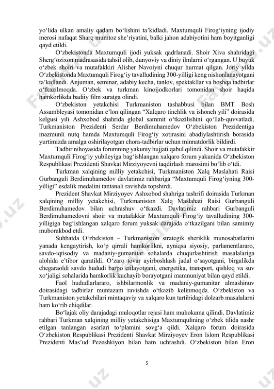 u loyiha doirasida jahon standartlariga mos aeroport tashkil etiladi. soatiga 1 ming 200 nafar yo‘lovchiga xizmat ko‘rsatish imkoniyati yaratiladi. yo‘lovchi va havo kemalariga servis sifatini oshirish orqali yangi xalqaro aviakompaniyalar jalb qilinadi.taqdimotda loyihaning texnik-iqtisodiy jihatlari to‘g‘risida axborot berildi. davlatimiz rahbari yangi aeroportda o‘tkazuvchanlik qobiliyatini 2 barobar oshirib, soatiga 8 ta samolyot kelish-ketishiga imkoniyat yaratish zarurligini ta’kidladi. terminalning qulayliklari, ichki va tashqi qiyofasi bo‘yicha tavsiyalar berildi. standartlashtirish sohasidagi ishlar haqida axborot berildi prezident shavkat mirziyoyev 10-oktyabr kuni texnik jihatdan tartibga solish sohasidagi ishlar va rejalar bilan tanishdi. mamlakatimizda ishlab chiqarish va eksport salohiyatini oshirish bo‘yicha katta marralar belgilangan. bunda texnik jihatdan tartibga solish, standartlashtirish va metrologiya masalalari muhim ahamiyatga ega. shu bois o‘zbekiston respublikasi prezidentining joriy yil 27-fevraldagi farmoniga asosan, sohadagi davlat boshqaruvi takomillashtirildi hamda yangi vazifalar qo‘yildi. so‘nggi yillarda 12 mingta standart tasdiqlangan edi. yil boshidan buyon yana 1 ming 40 ta xalqaro standart qabul qilindi. mahsulot xavfsizligi va sifatini …