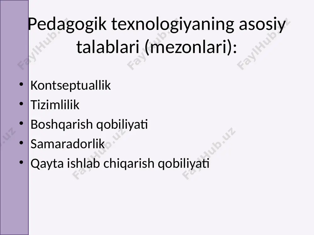 adilar). anglash fikrlash bosqichining texnikasi klaster sinkwine olmos 6 shlyapa do'stga xat. o'qituvchiga xat mantiqiy zanjirlarni qurish insho. ota-onalar uchun hikoya. bolalar jurnalidagi eslatma. ikki qatorli dumaloq stol munozaralar baliq suyagi strategiyasi rangi ustuvorliklar piramidasi ideal strategiyasi suv ustidagi doiralar umumiy jadval kontseptsiya jadvali bloom romashka bbb jadvali jadval nima? qayerda? qachon? lug'at xaritasi рефлексия приём «6 шляп» рефлексия факты цифры эмоции (грусть, радость, агрессия, интерес) позитивное мышление (что полезно, хорошо и почему) противоположность жёлтой шляпе (что было трудно, негативно и почему) творческое мышление (что изменить, применить) обобщающая, филосовская qabul qilish xaltasi ryukzak bir o'quvchidan ikkinchisiga ko'chiriladi. har bir inson nafaqat muvaffaqiyatni qayd etadi, balki aniq bir misol ham keltiradi. agar siz o'z fikrlaringizni to'plashingiz kerak bo'lsa, "men o'tkazib yuboraman" deb aytishingiz mumkin. misol. 10 ga ko'paytirishni o'rgandim muammoning yechimini topdim men esladim, metrda necha dekimetr bor рефлексия xulosa tanqidiy fikrlashni rivojlantirish texnologiyasi quyidagi ta'lim natijalariga erishishga imkon beradi: bilimning …