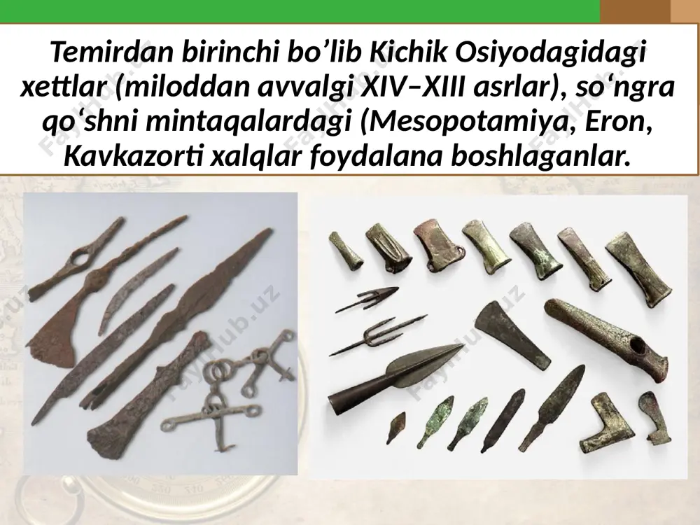 temir asriga o‘tish davrida o‘rta osiyoning rivojlanishi. 6- sinf - Page 4