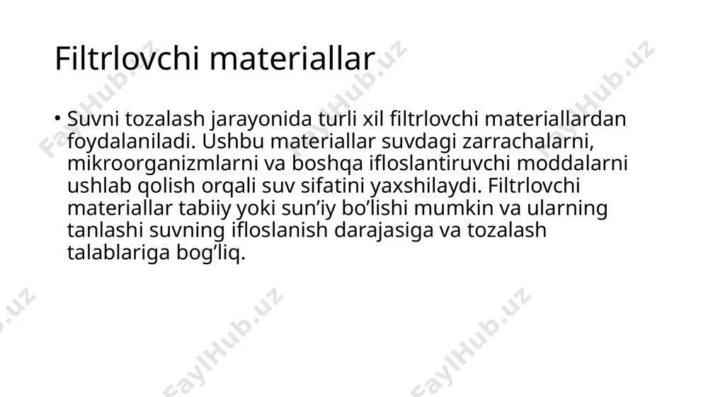 filtrlovchi materiallar - Page 3