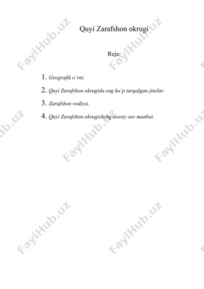 quyi zarafshon okrugi — DOC