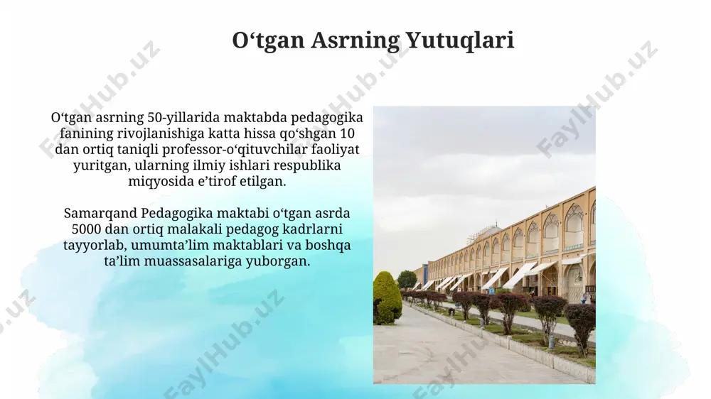 samarqand pedagogika maktabi: kecha, bugun, va ertaga - Page 4