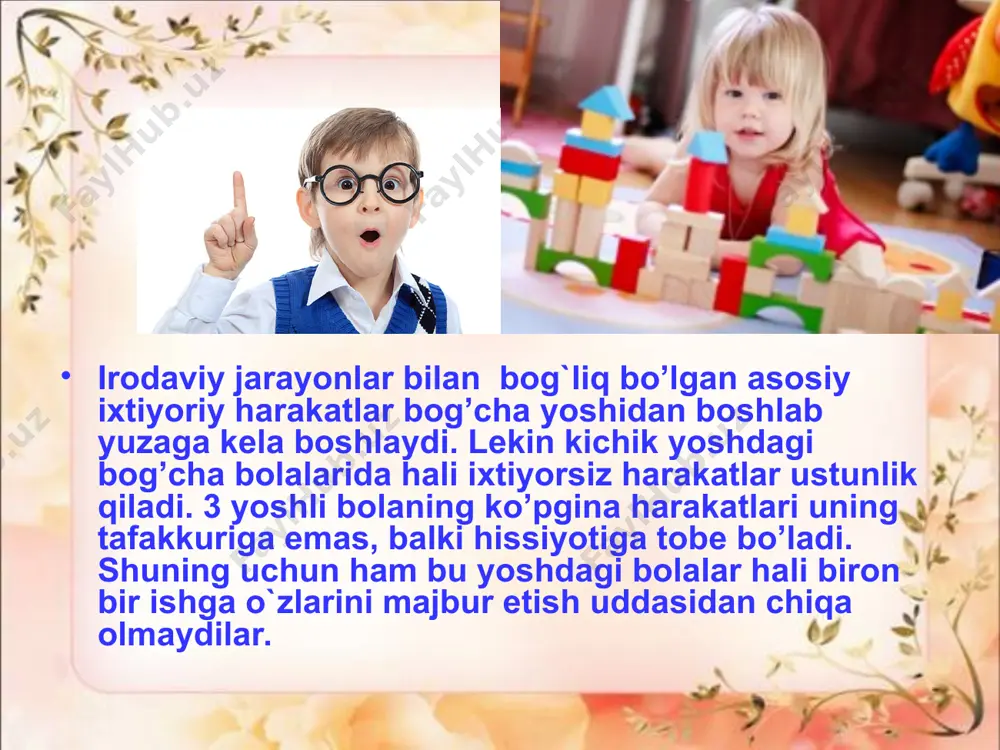 irodaviy harakatlarning bolalarda rivojlanishi - Page 5