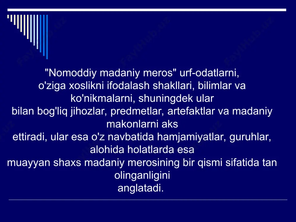 nomoddiy madaniy meros tushunchasi va muhofazasi - Page 5