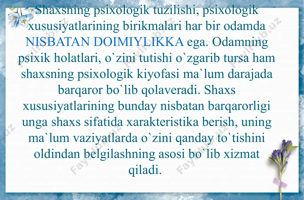 shaxs tiplari va ularning ijtimoiy psixologik xarakteristikasi - Page 5