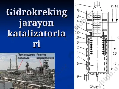 gidrokreking jarayon katalizatorlari — PPT