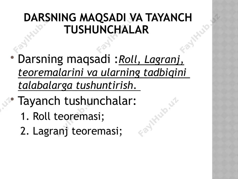 roll, lagranj teoremalari - Page 4